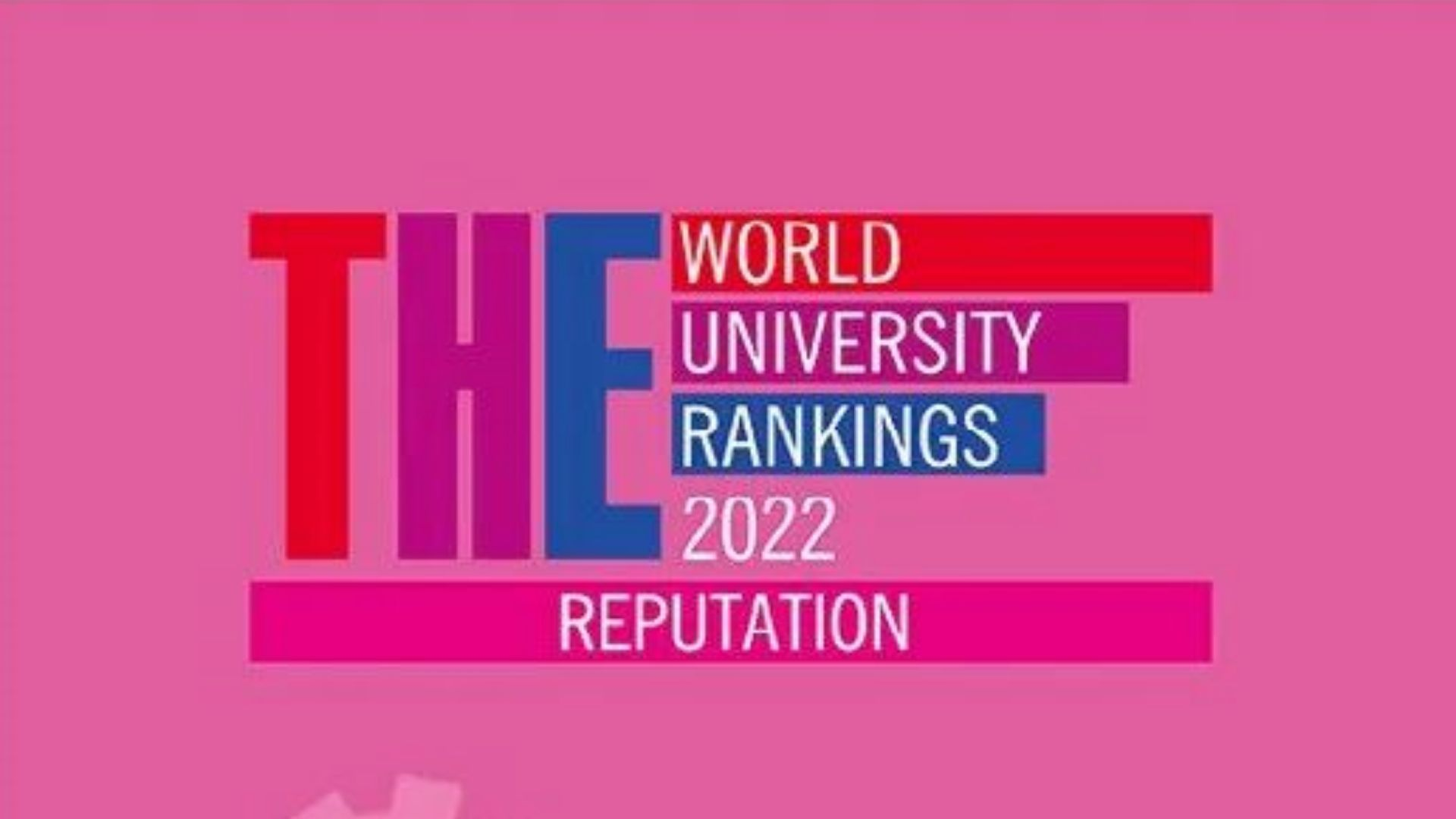 2022年泰晤士高等教育世界大学声誉排名揭晓